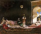 Scene de harem by Benjamin Jean Joseph Constant